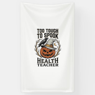 Health Teacher Halloween Shirt Vintage Engraved Pu Banner