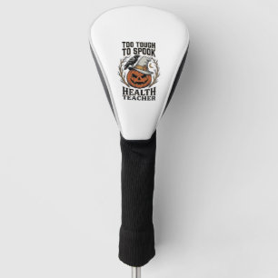 Health Teacher Halloween Shirt Vintage Engraved Pu Golf Head Cover