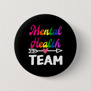 Health Team Awareness Therapist Men Women Supporte 6 Cm Round Badge