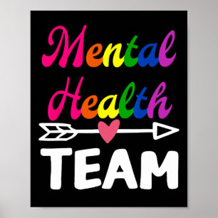 Health Team Awareness Therapist Men Women Supporte Poster
