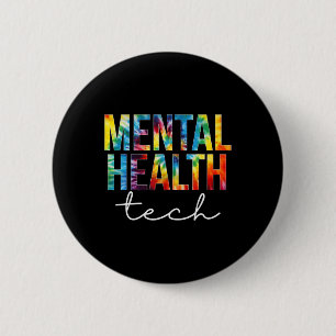 Health Tech Appreciation Day Tie Dye Women For Wor 6 Cm Round Badge