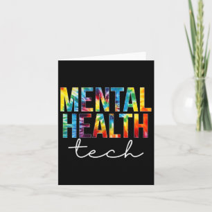 Health Tech Appreciation Day Tie Dye Women For Wor Card