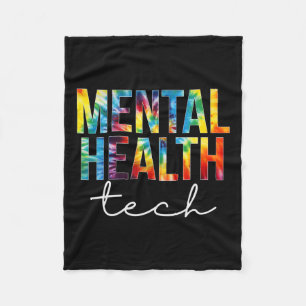 Health Tech Appreciation Day Tie Dye Women For Wor Fleece Blanket