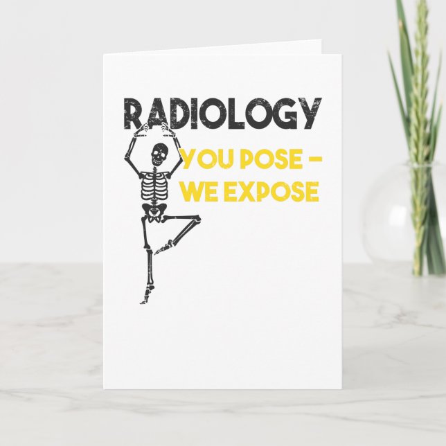 Health Technician Student Radiologist X-ray Card (Front)