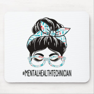 Health Technician Week Appreciation Women Messy Bu Mouse Pad