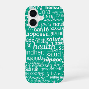 Health Text iPhone Cases Choose Colour