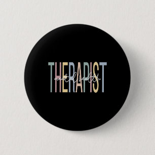 Health Therapist Boho Mental Health Therapy 6 Cm Round Badge