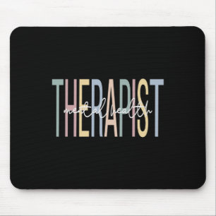 Health Therapist Boho Mental Health Therapy  Mouse Pad