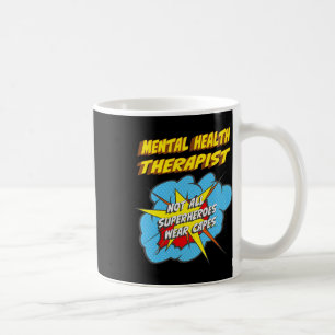 Health Therapist Fun Superhero Job  Coffee Mug