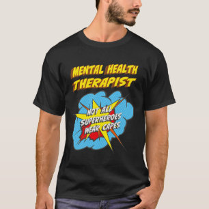 Health Therapist Fun Superhero Job T-Shirt