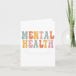 Health Therapist Week Groovy Appreciation Day Wome Card