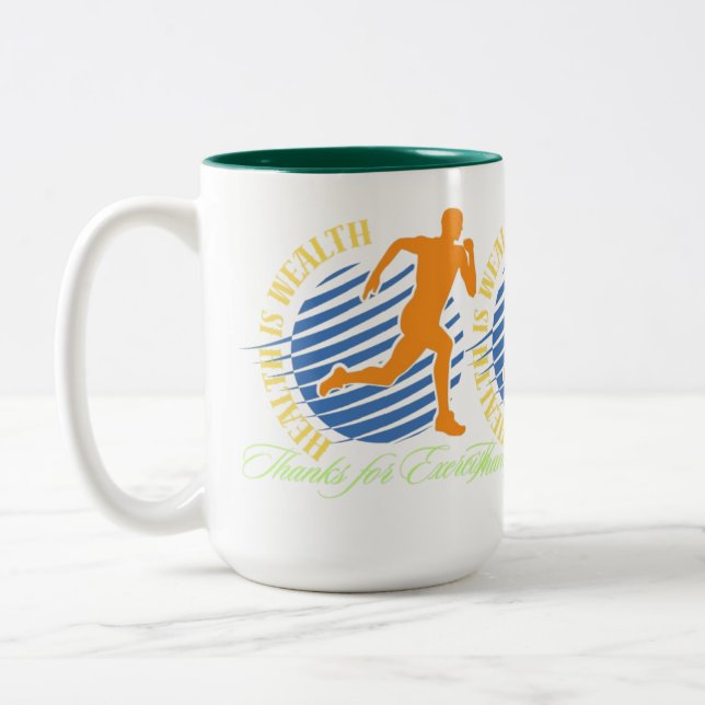 Health Two-Tone Coffee Mug (Left)