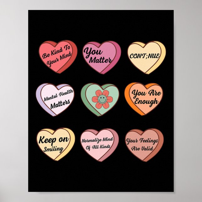 Health Valentines Mental Health Problem Counsellor Poster (Front)