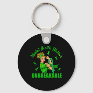 Health Warrior Unbreakable Awareness Strong Key Ring