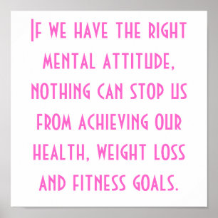 Health, Weight Loss and Fitness Goals Poster