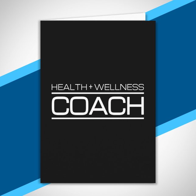 Health Wellness Coach Fitness Personal Trainer Gym Card (Creator Uploaded)