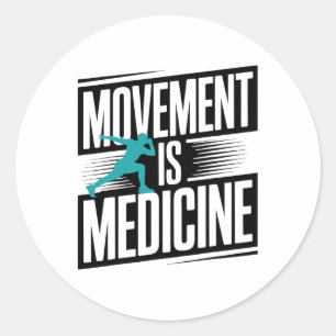 Health Yoga Exercise Rehabilitation Sports Medicin Classic Round Sticker