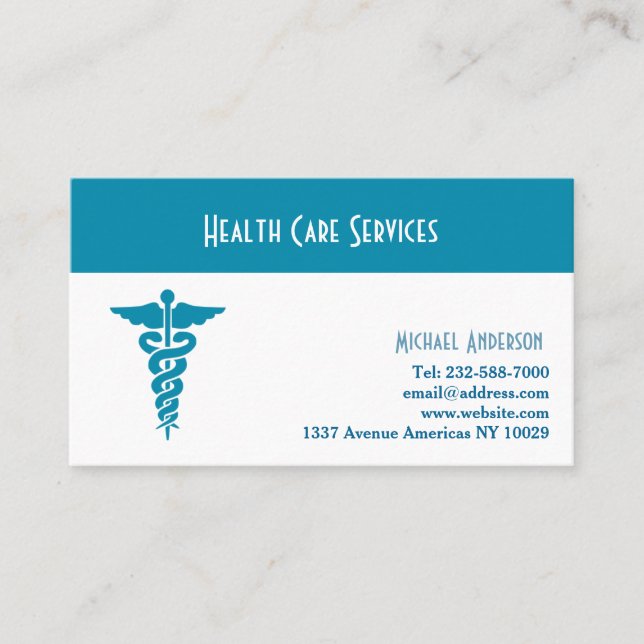Healthcare and medical business card (Front)