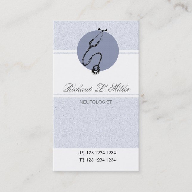 Healthcare Appointment Blue Doctor Stethoscope (Front)