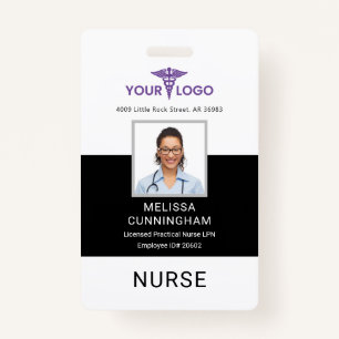 Healthcare Business Logo Employees Photo ID ID Badge