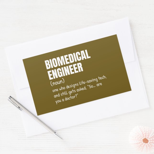 Healthcare Engineer Definition Sticker (Envelope)