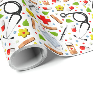 Healthcare Gift Wrapping Paper