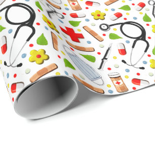 Healthcare Gift Wrapping Paper