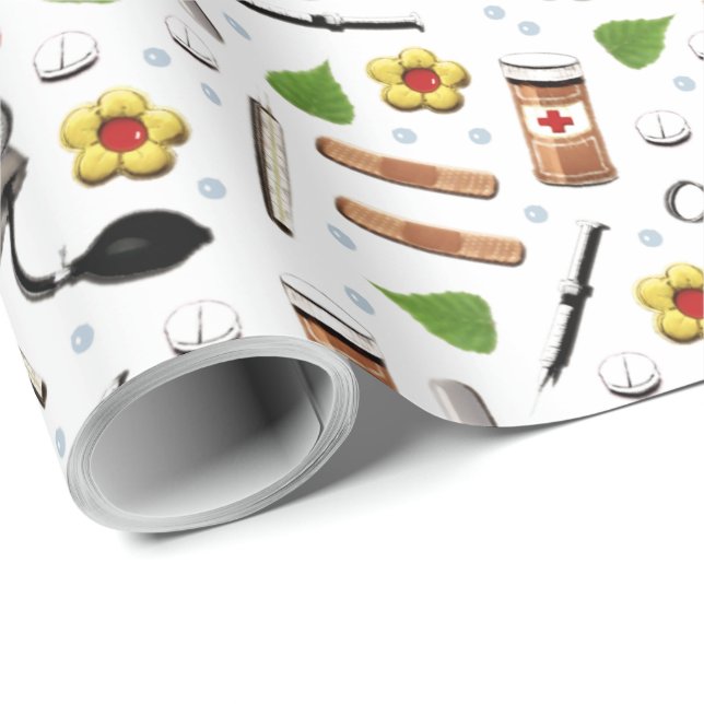 Healthcare Gift Wrapping Paper (Roll Corner)