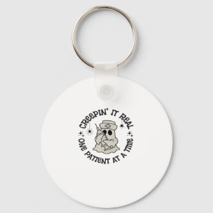 Healthcare Halloween, Creeping It Real One Patient Key Ring