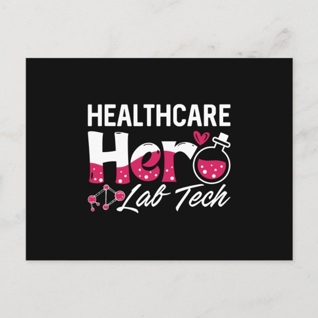 Healthcare Hero Lab Tech Laboratory Technician Postcard (Front)