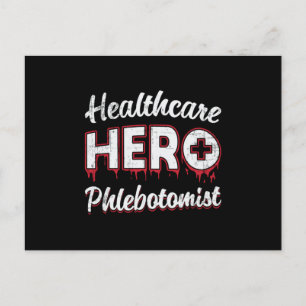 Healthcare Hero Phlebotomist Nurse Phlebotomy Gift Postcard