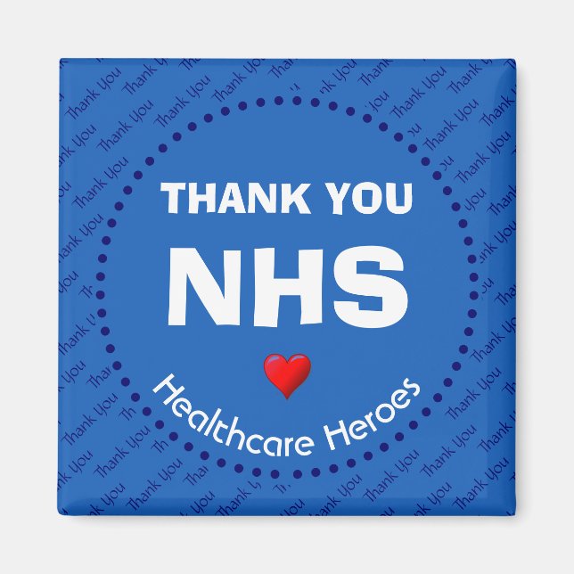 Healthcare Heroes | THANK YOU NHS Magnet (Front)