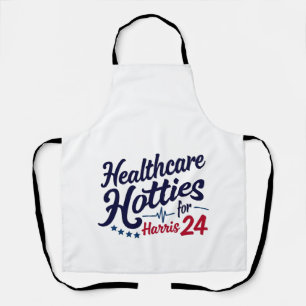 Healthcare Hotties for Harris 24 Election Kamala  Apron