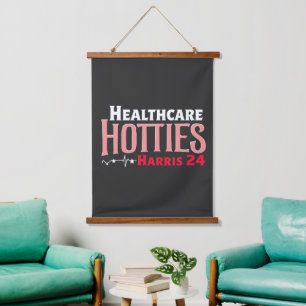 Healthcare Hotties for Harris 24 Election Kamala Hanging Tapestry
