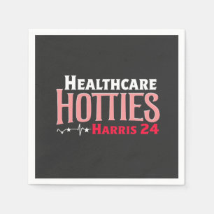 Healthcare Hotties for Harris 24 Election Kamala Napkin