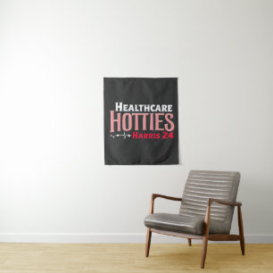 Healthcare Hotties for Harris 24 Election Kamala Tapestry