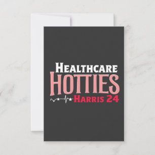Healthcare Hotties for Harris 24 Election Kamala Thank You Card