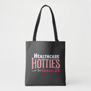 Healthcare Hotties for Harris 24 Election Kamala Tote Bag