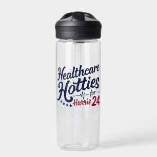 Healthcare Hotties for Harris 24 Election Kamala Water Bottle