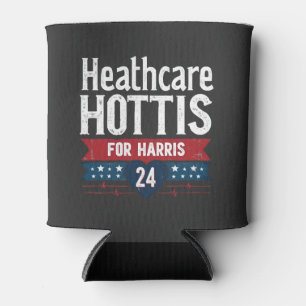 HealthCare Hotties For Harris 24 Kamala Walz Nurse Can Cooler