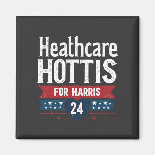 HealthCare Hotties For Harris 24 Kamala Walz Nurse Magnet