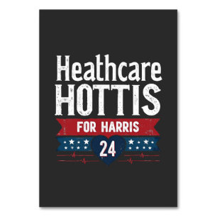 HealthCare Hotties For Harris 24 Kamala Walz Nurse Table Number