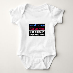 Healthcare Not Warfare Baby Bodysuit