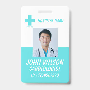 Healthcare Nurse Photo ID Badge Card