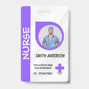 Healthcare Nurse Photo ID Badge Card
