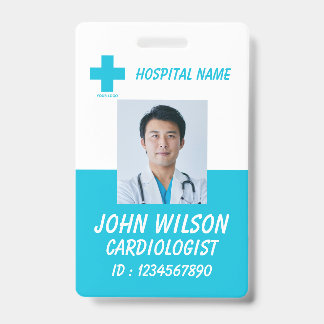Healthcare Nurse Photo ID Badge Card