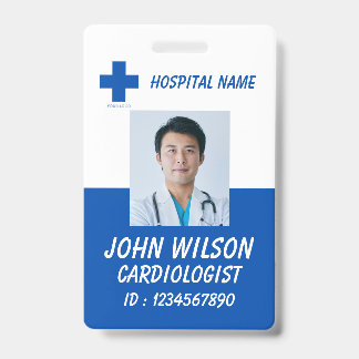 Healthcare Nurse Photo ID Badge Card