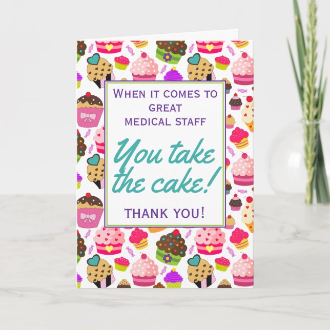 Healthcare Nurse Thank You Appreciation Card (Front)