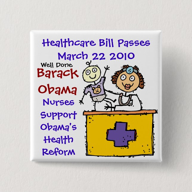 HEALTHCARE PASSES 15 CM SQUARE BADGE (Front)