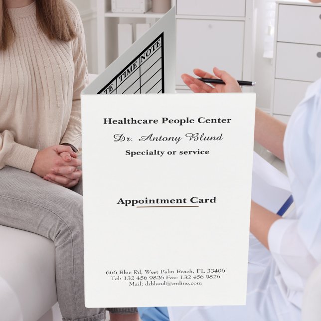 Healthcare Patient appointment cards (Healthcare Patient appointment cards)